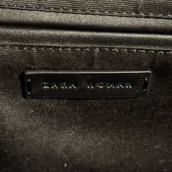 Zara Elegant Black Woven Women's Bag - Picture 2 of 8